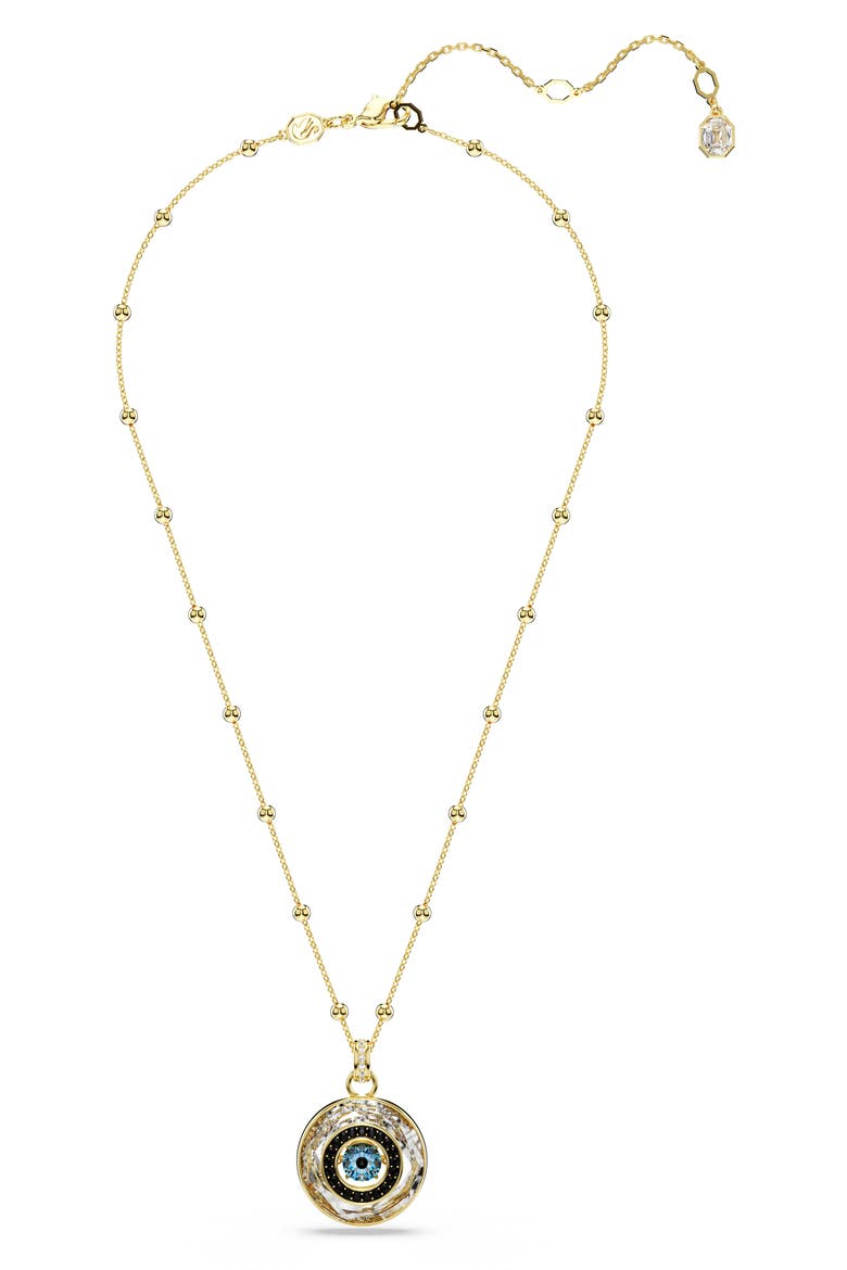 Symbolica Crystal Evil Eye Pendant Necklace, Alternate, color, MULTICOLORED