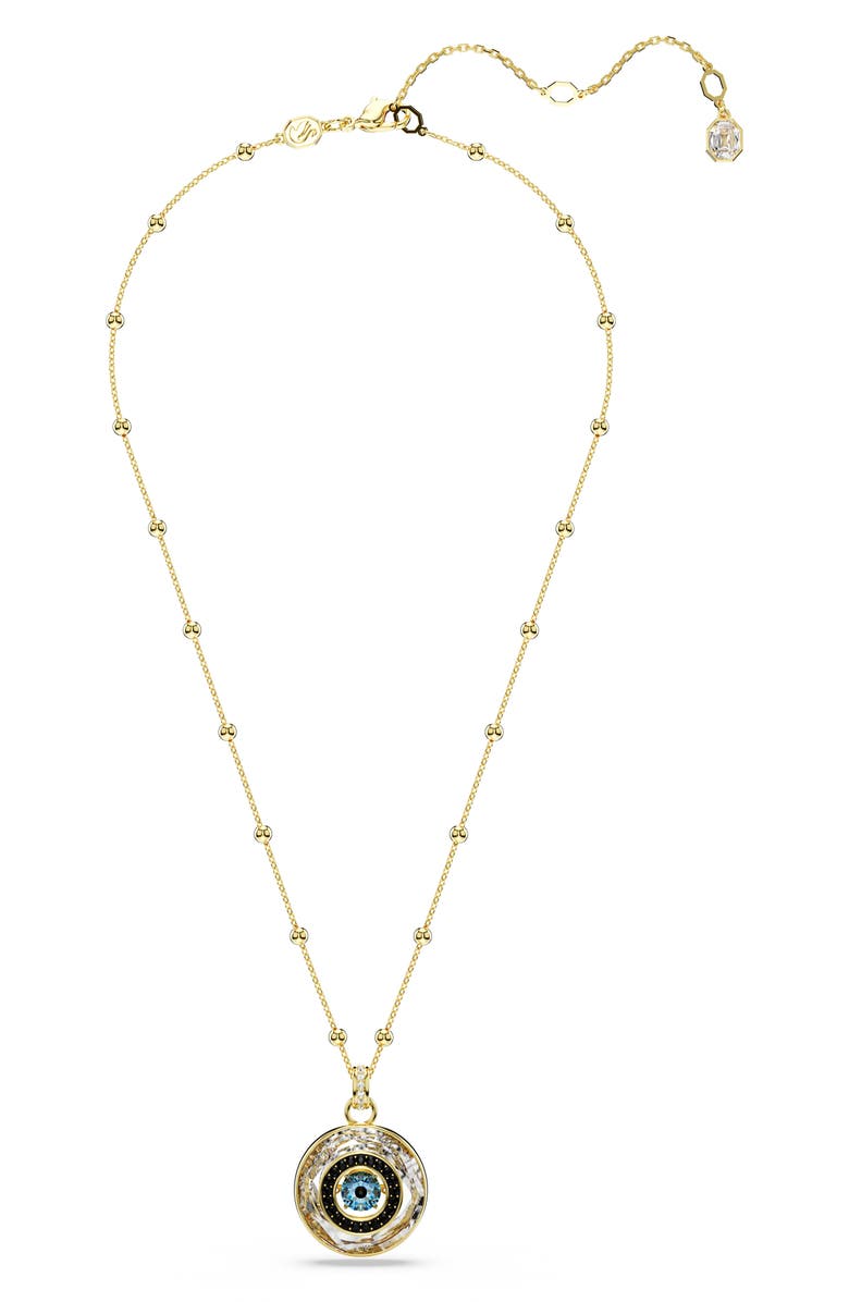 Swarovski Symbolica Crystal Evil Eye Pendant Necklace, Alternate, color, Multicolored