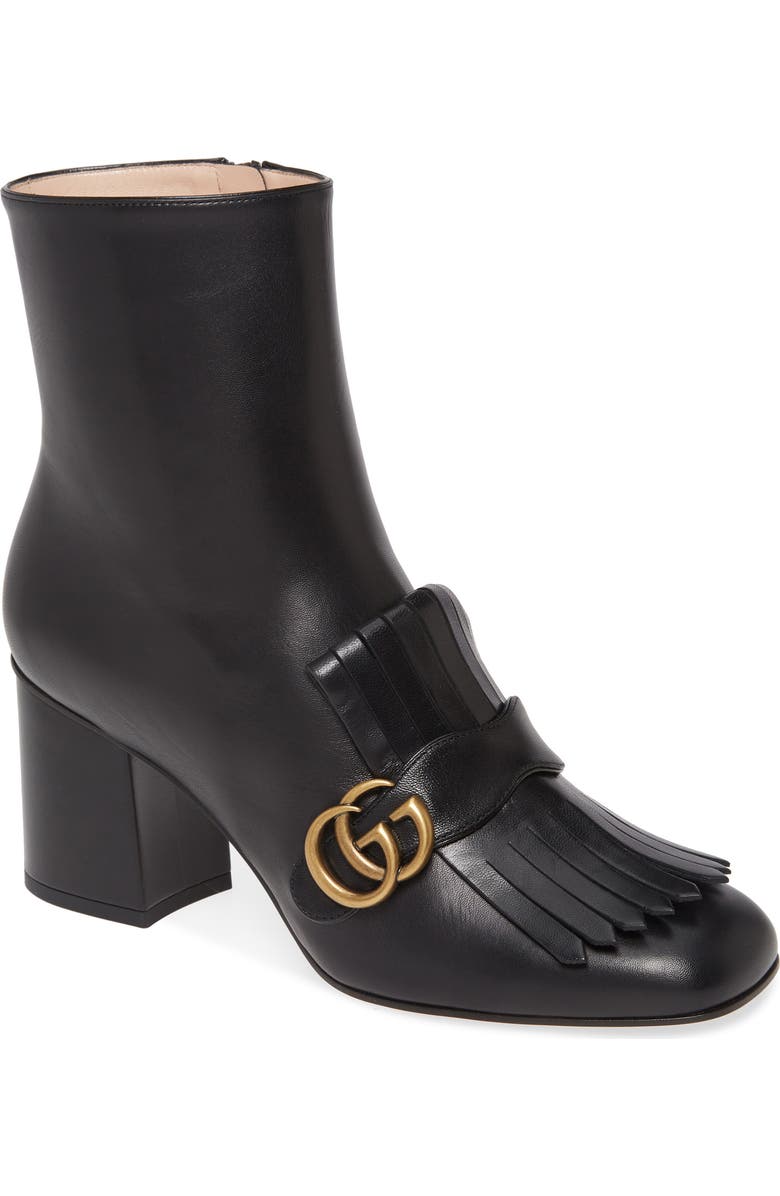 Gucci GG Kiltie Fringe Bootie, Main, color,