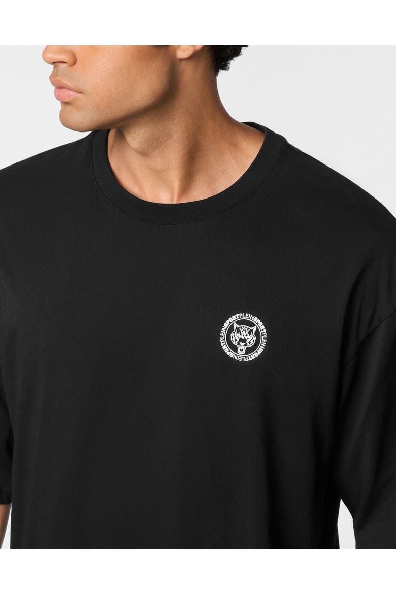 T-Shirt Round Neck Ss Athletic-Luxe Men, Alternate, color, black