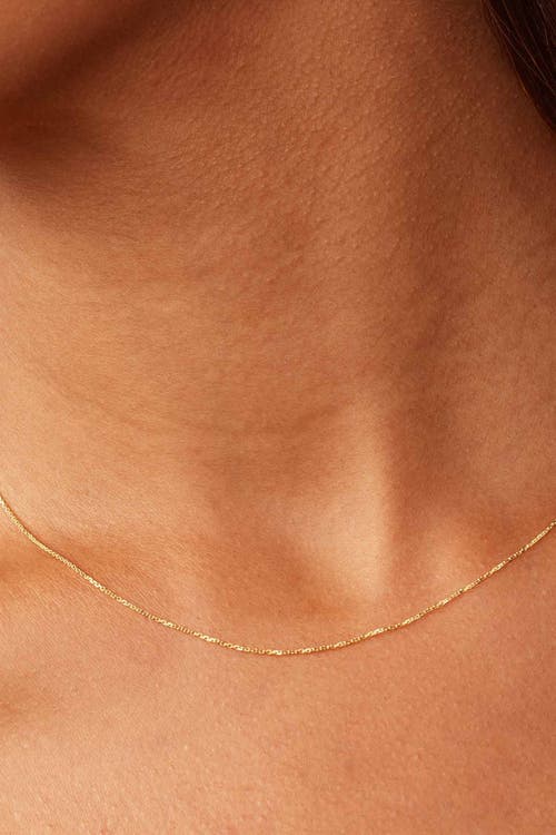 Oradina 14k Gold Catamaran Cable Chain In Yellow Gold