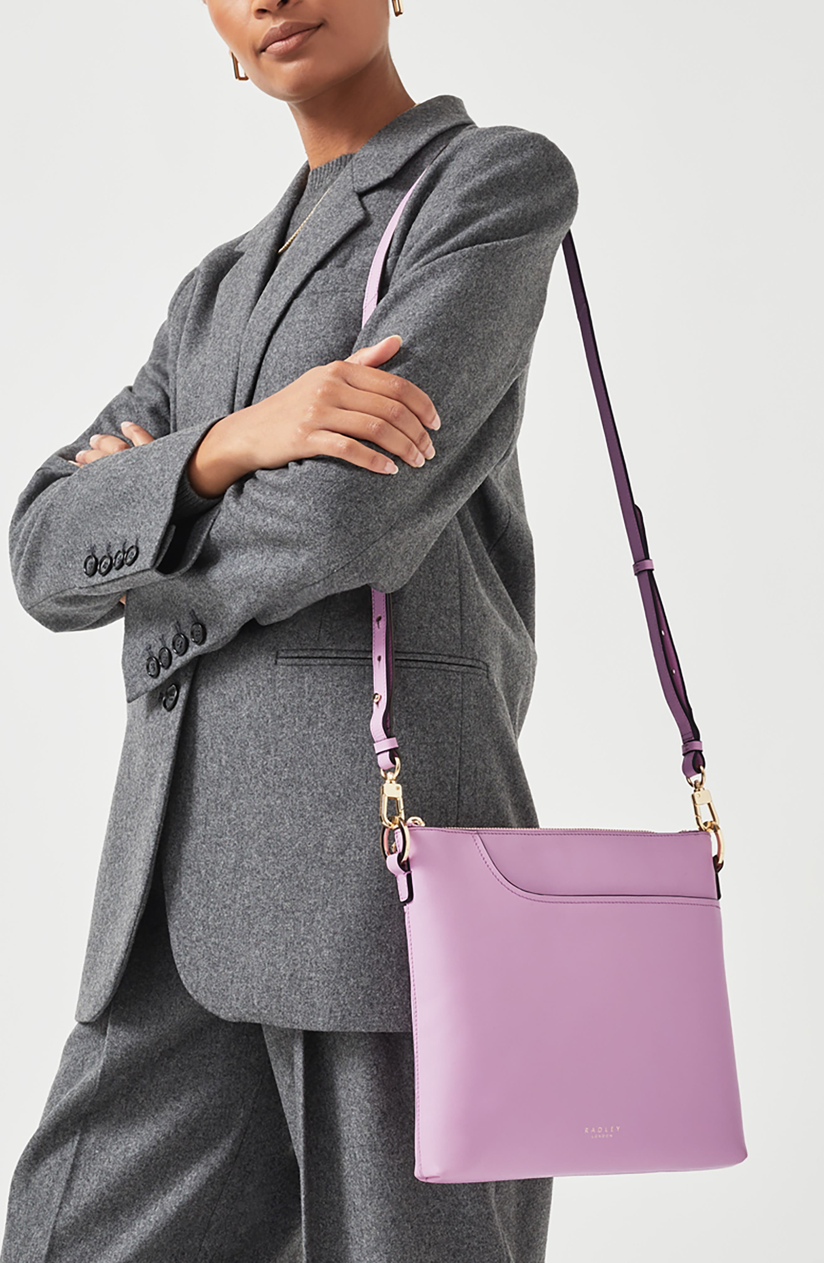 Radley Pockets Soft 2.0 Medium Crossbody Bag, Alternate, color, Sugar Pink