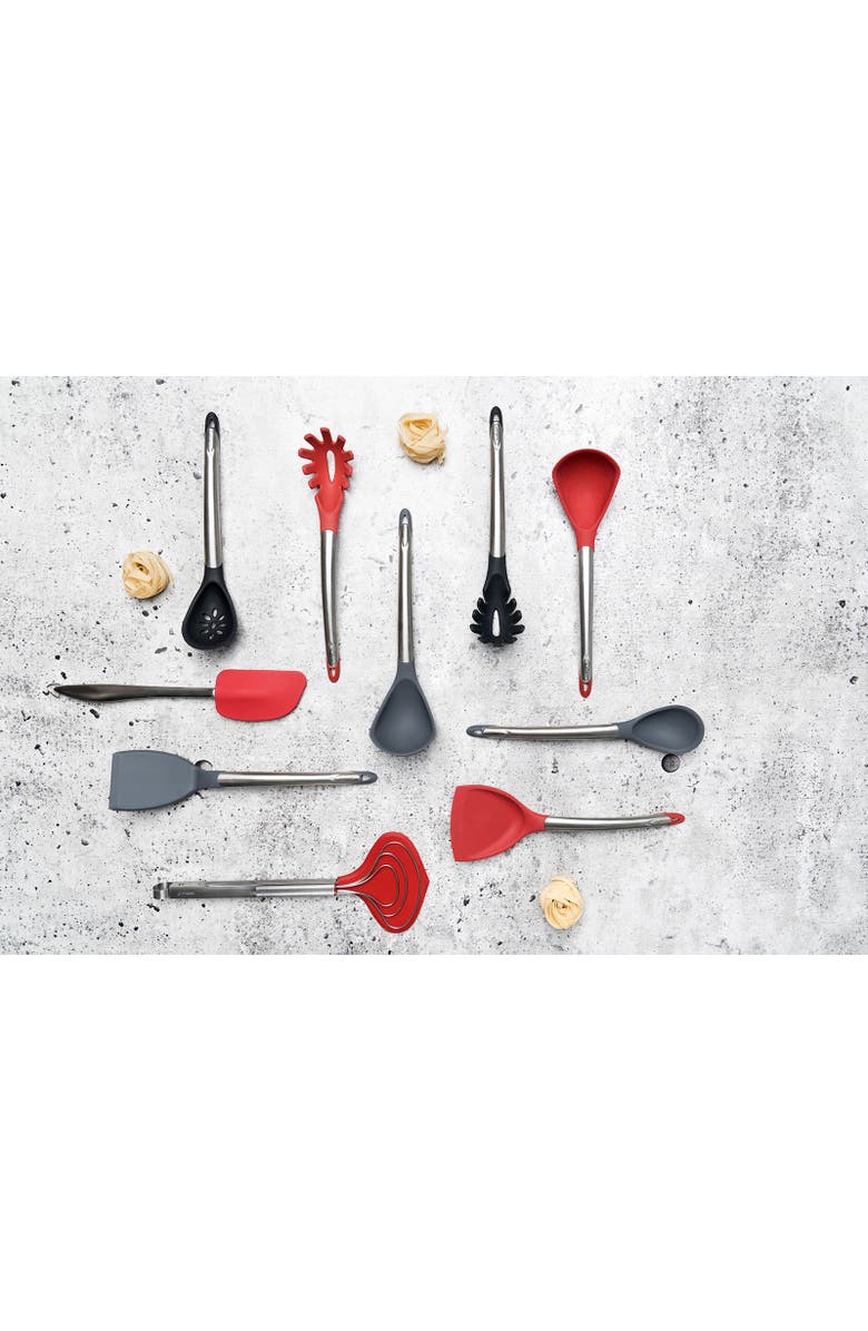 CUISIPRO Silicone Spaghetti Server, Alternate, color, Red