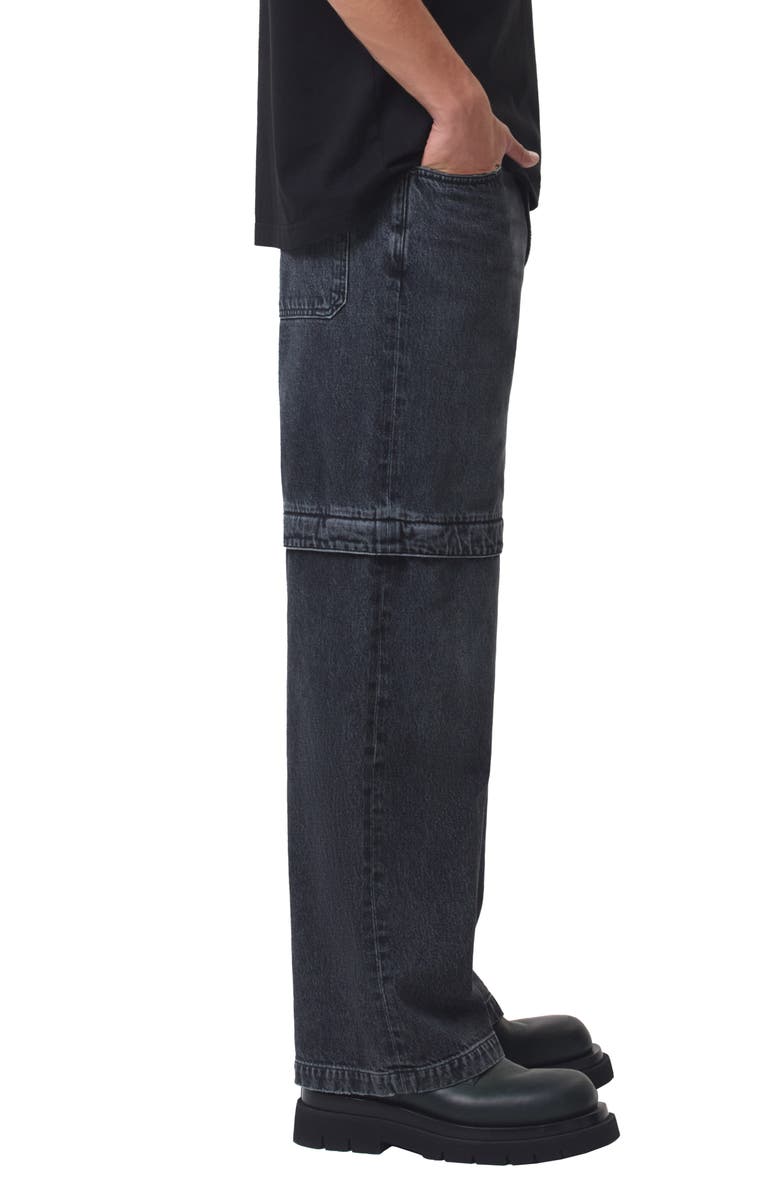 AGOLDE Rosco Relaxed Fit Zip-Off Jeans, Alternate, color,