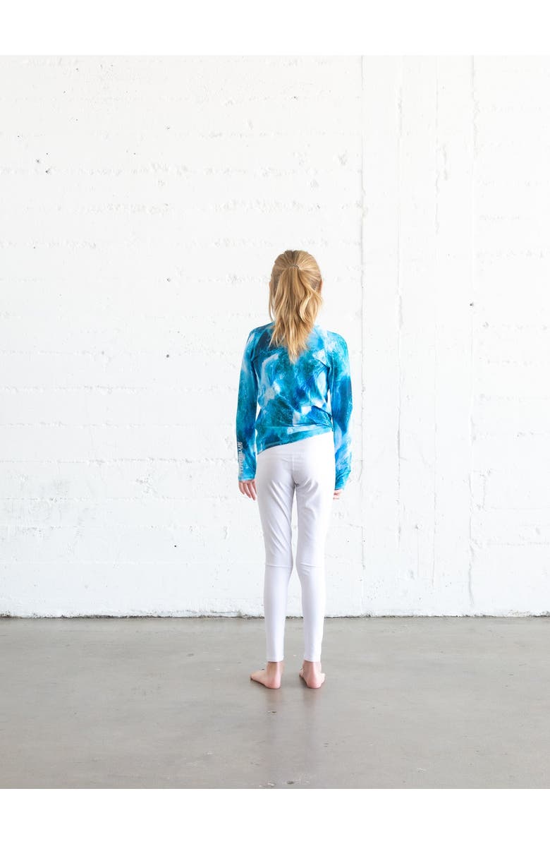 TUTUBLUE Girls' Swim Leggings - UPF 50+, Alternate, color, Solid Bright White