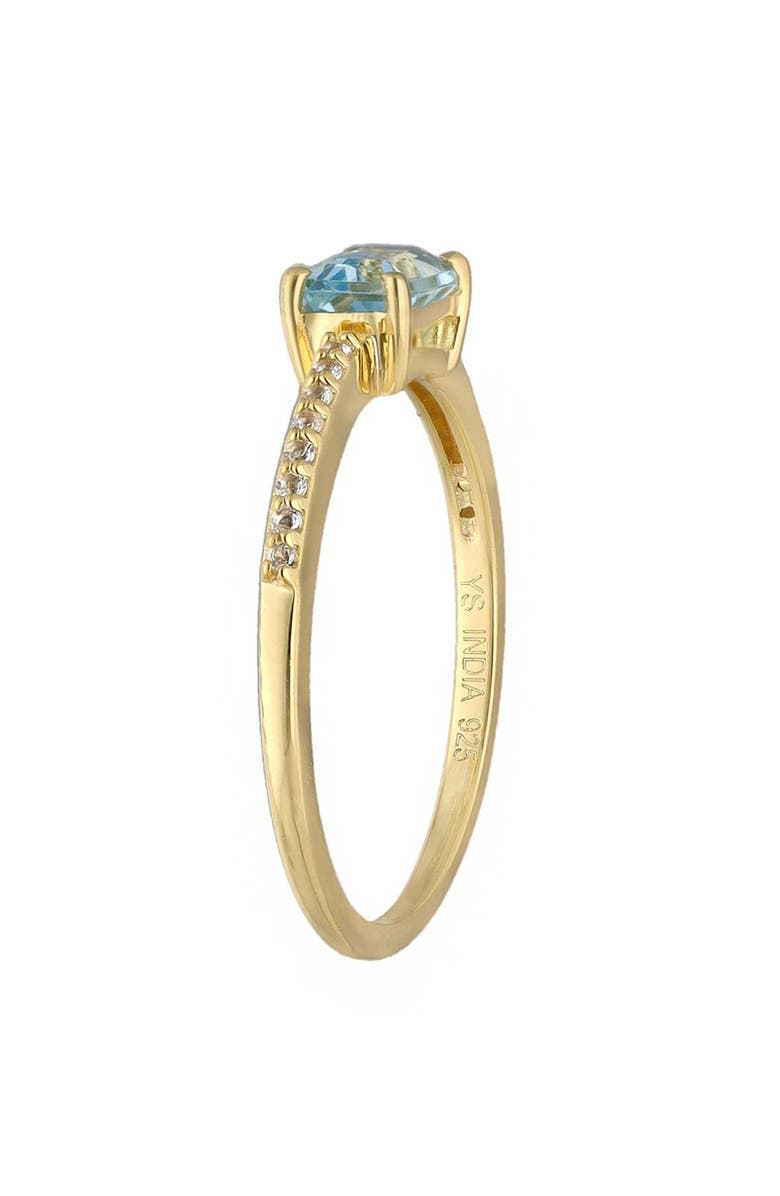 YS GEMS Blue & White Topaz Ring, Alternate, color, 