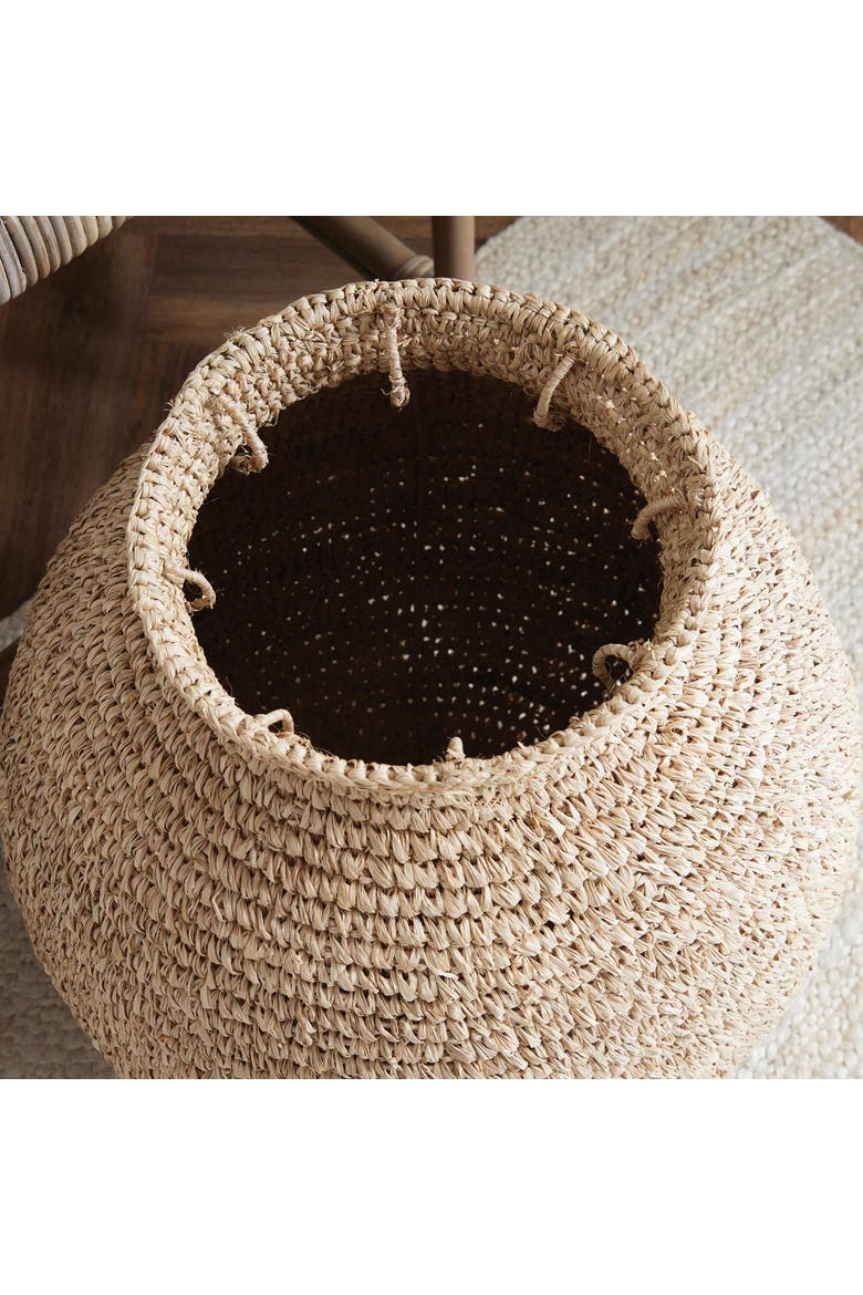 Remi Woven Vase, Alternate, color, Beige