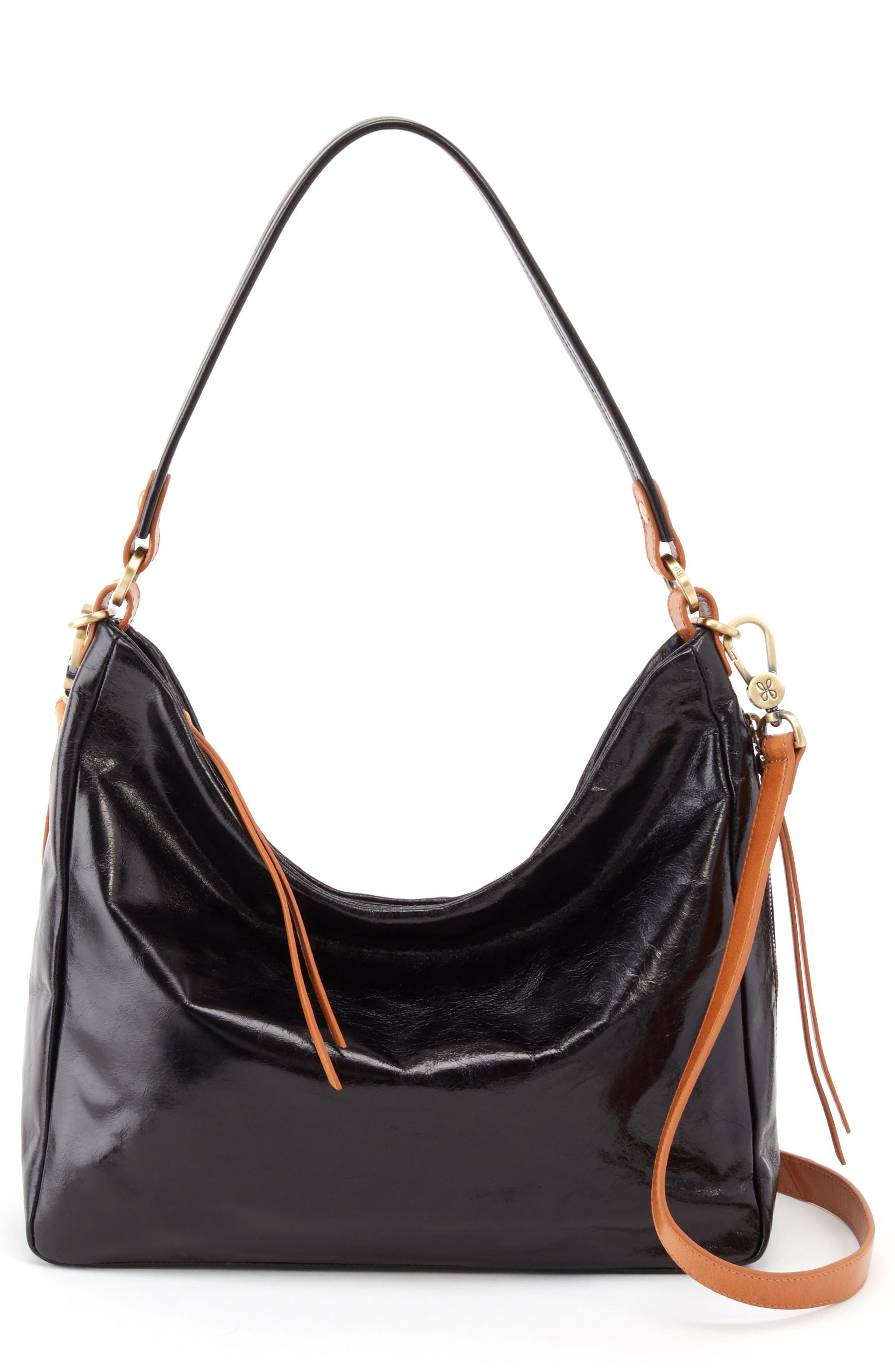 Delilah Convertible Hobo Bag, Main, color, BLACK