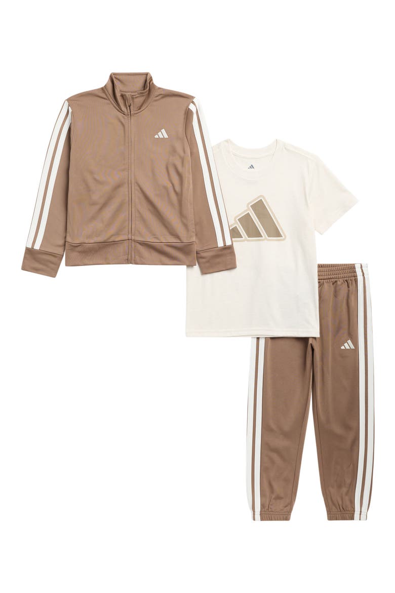 Kids' 3-Piece Tricot Track Set, Main, color, KHAKI