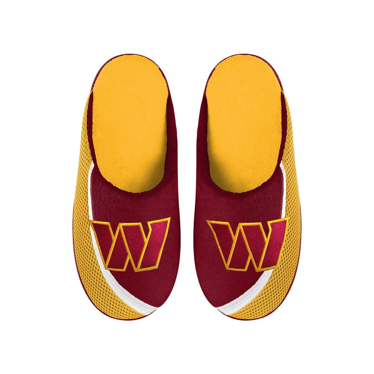 FOCO Men's FOCO Washington Commanders Big Logo Color Edge Slippers, Alternate, color, 