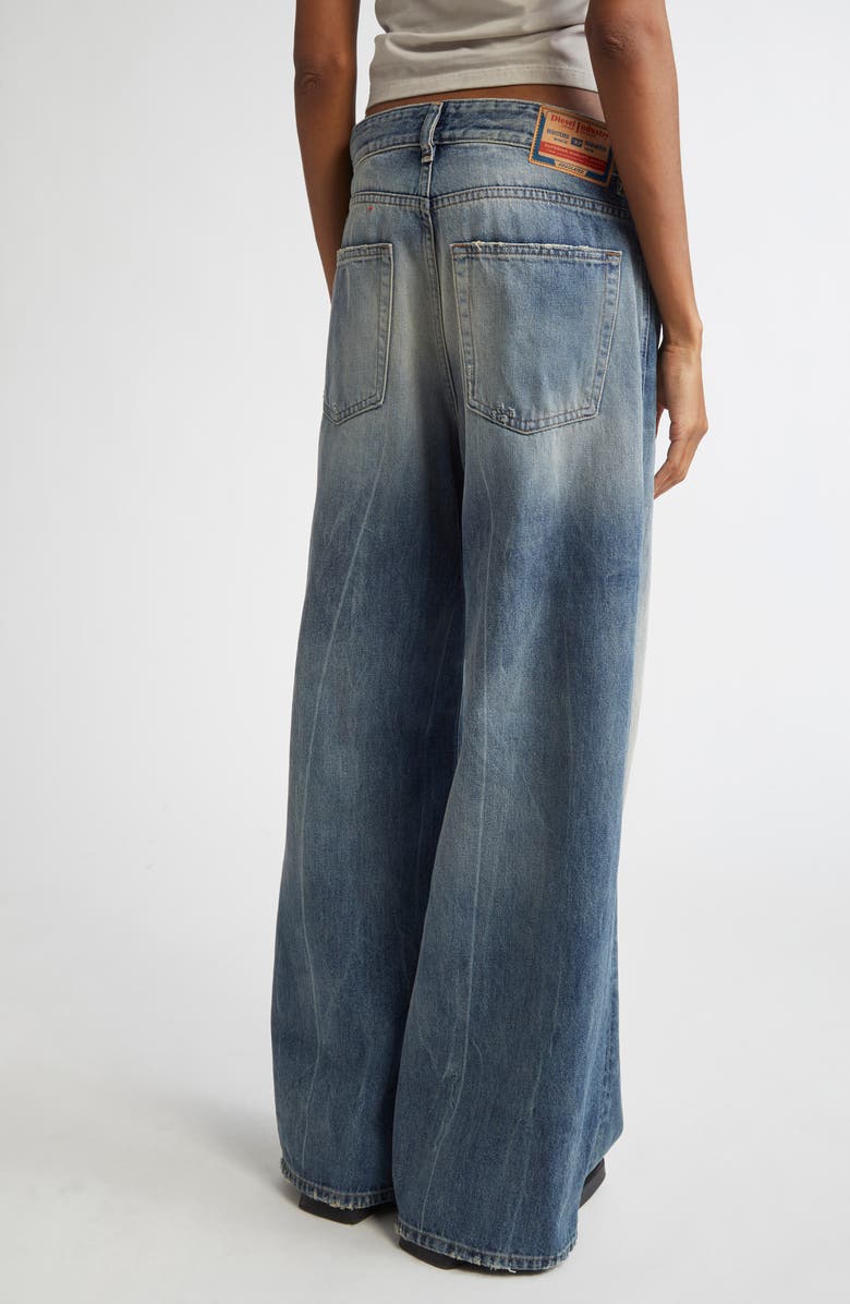 DIESEL<sup>®</sup> 1996 D-Sire Rip & Repair Low Rise Wide Leg Jeans, Alternate, color, 
