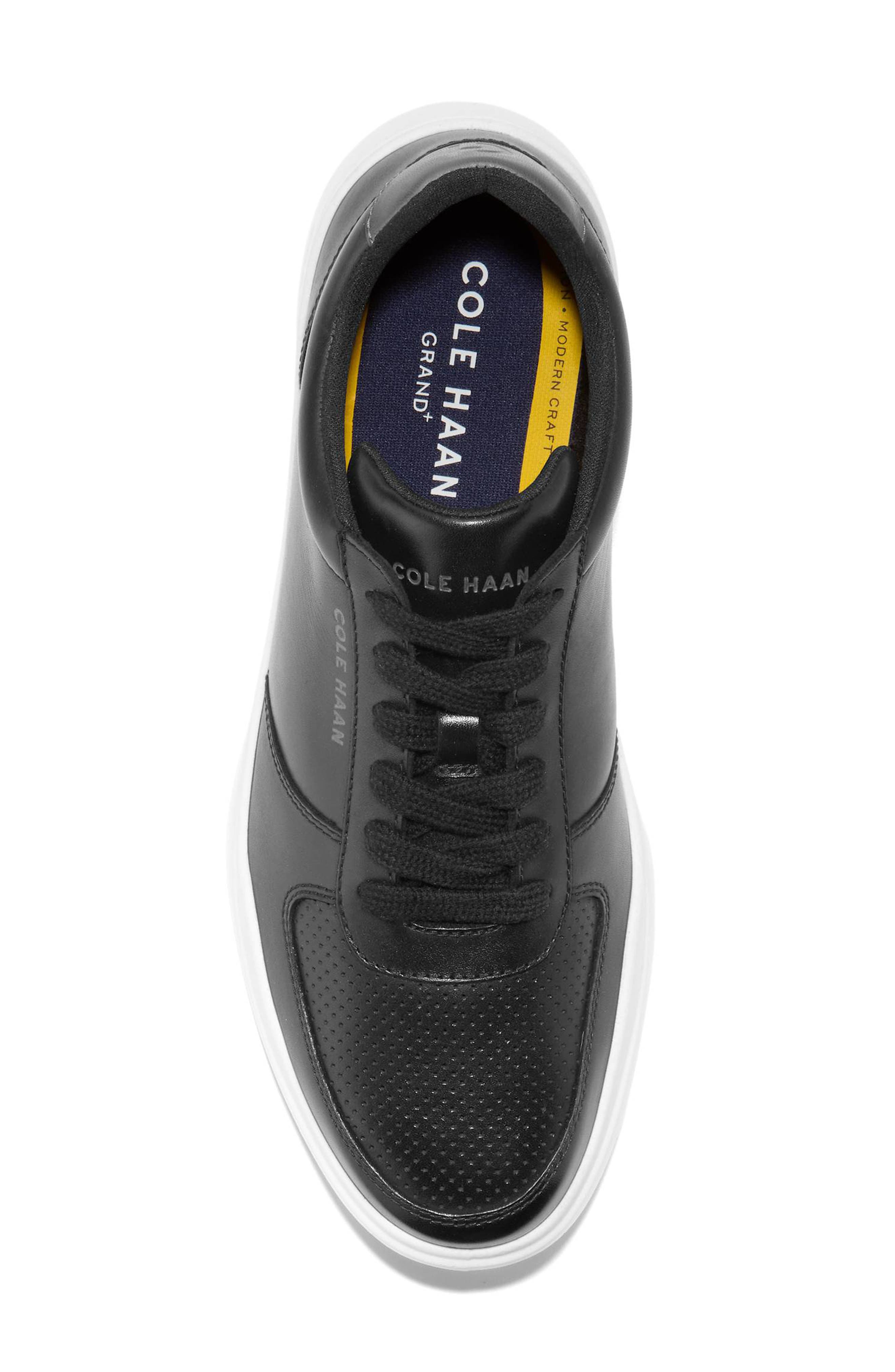 Cole Haan Grand+ Pureshot Court Sneaker, Alternate, color, Black / Optic White