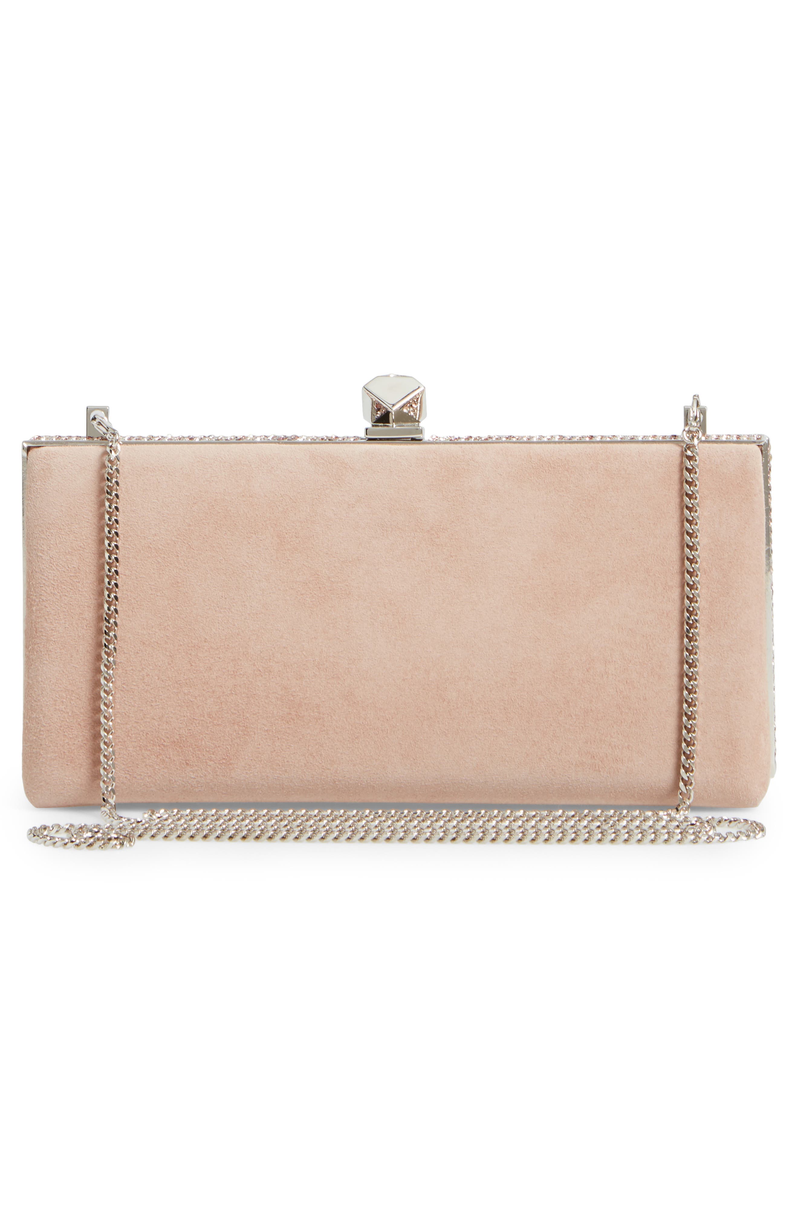 Jimmy Choo Celeste Suede Clutch, Alternate, color, 