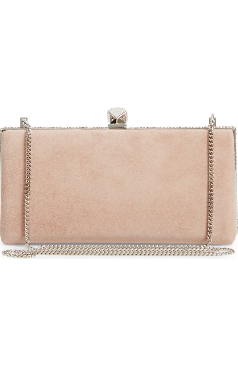 Jimmy Choo Celeste Suede Clutch, Alternate, color,
