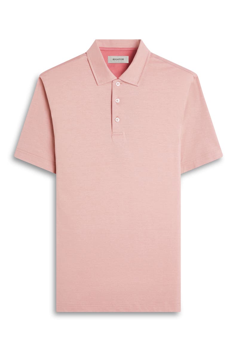 Bugatchi Vincent OoohCotton<sup>®</sup> Double Knit Solid Polo, Alternate, color, Papaya