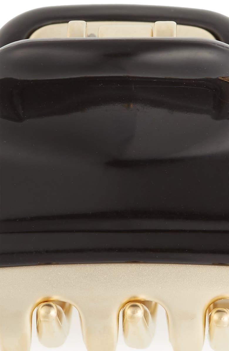 Alexandre de Paris Small Hair Clip, Alternate, color, Black Gold