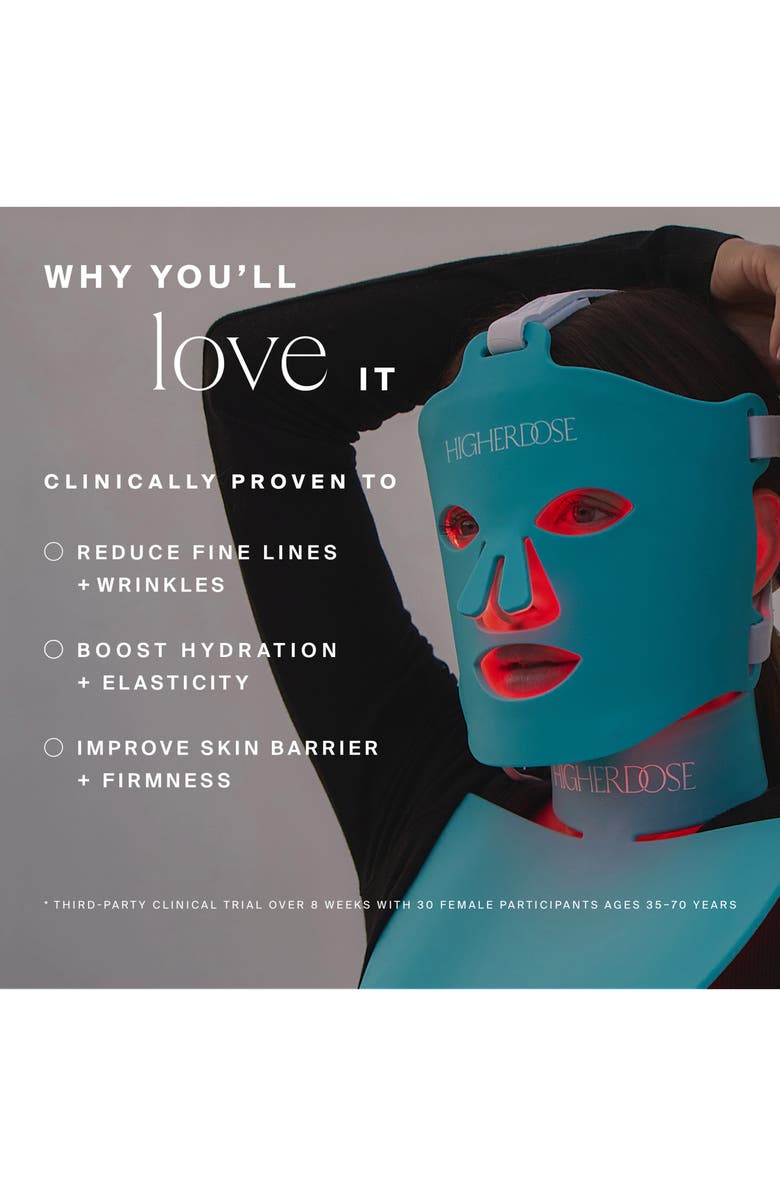HigherDOSE Red Light Face Mask, Alternate, color, Blue