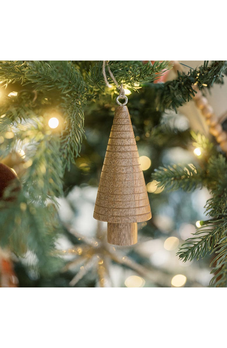 CG Hunter 5" Wooden Tree Christmas Ornaments, Alternate, color, Earth Tones