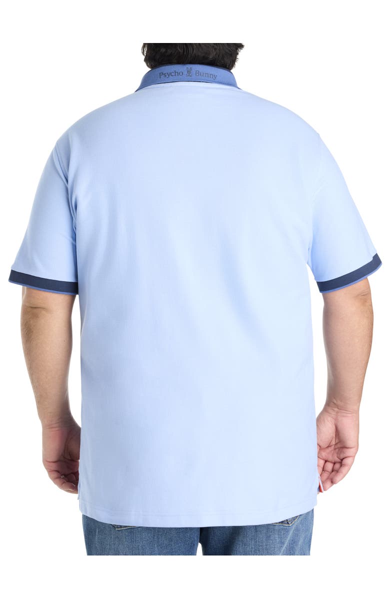 Psycho Bunny Big & Tall Thatcher Piqué Polo Shirt, Alternate, color, Serenity