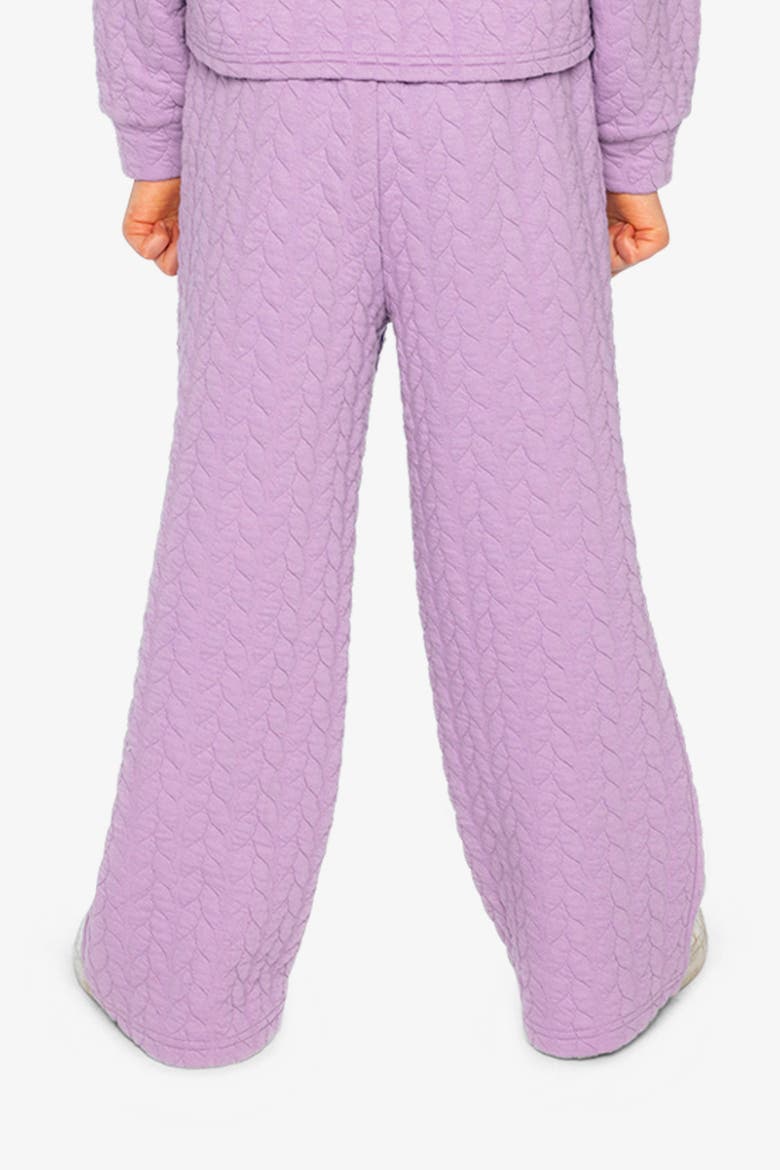 Wide Leg Diamond Jacquard Pants, Alternate, color, Purple