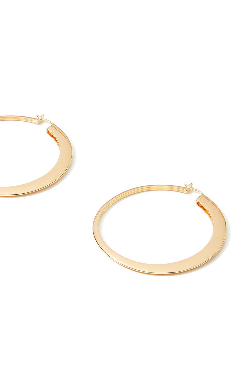 Tory Burch Oversize Essential Hoop Earrings, Alternate, color,