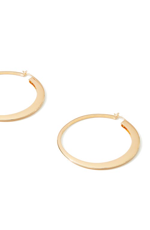 Tory Burch Oversize Essential Hoop Earrings In Tory Gold