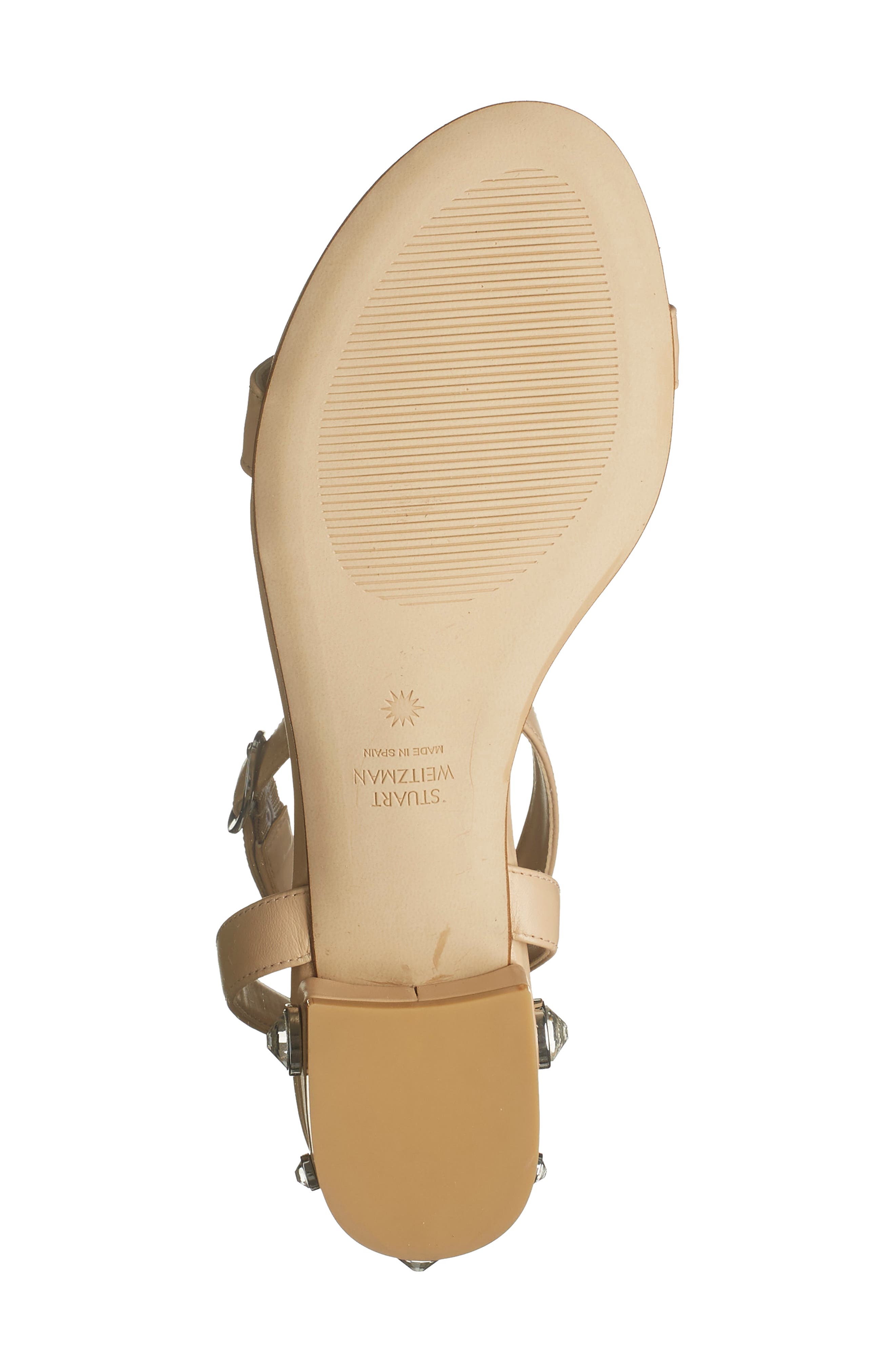 Ashland Embellished Ankle Strap Sandal, Alternate, color, GOLDEN BEIGE