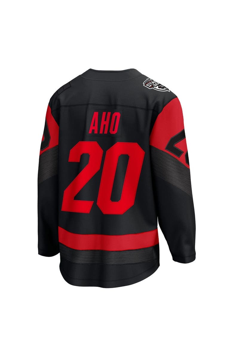 FANATICS Men's Fanatics Branded Sebastian Aho Black Carolina Hurricanes 2023 NHL Stadium Series Breakaway Player Jersey, Alternate, color, 