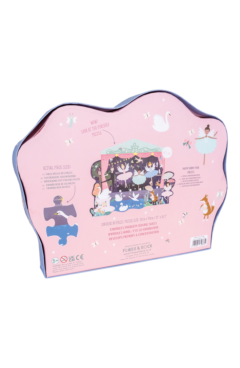 Floss 
Rock 80pc Shaped Jigsaw with Shaped Box, Alternate, color, Enchanted