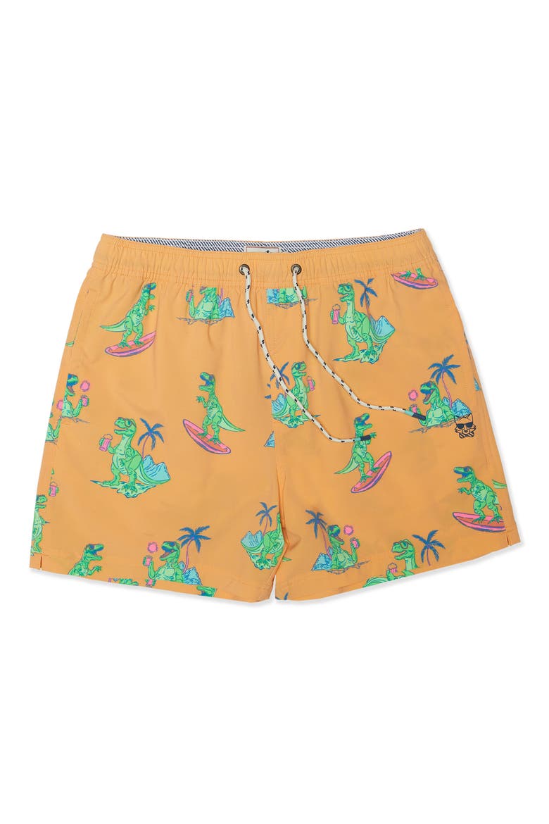 Rad-i-cool Party Starter 5-Inch Swim Trunks, Main, color, NEON CORAL