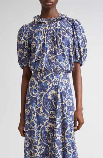 Amari Floral Cotton Button-Up Shirt