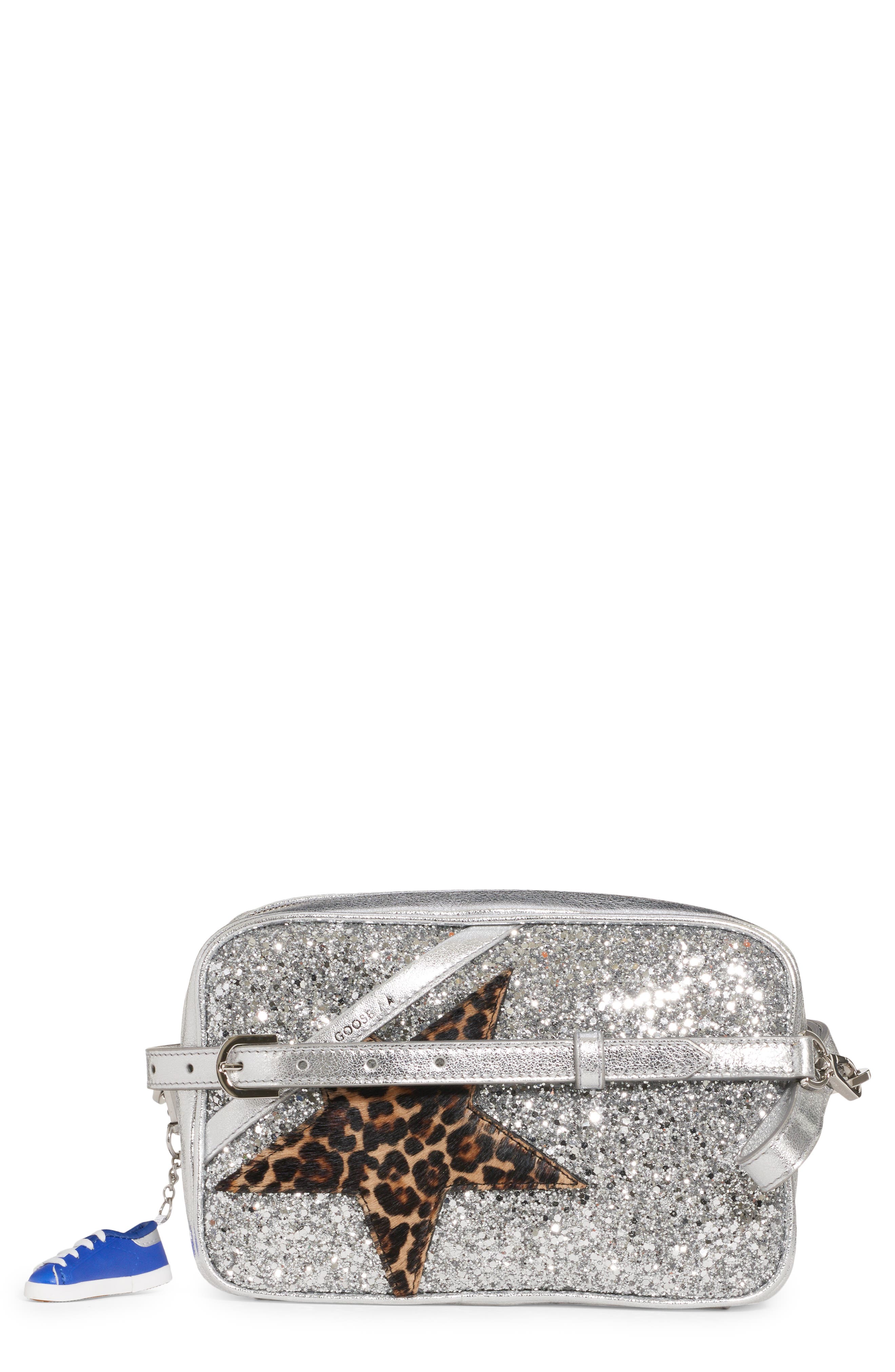 Golden Goose Star Genuine Calf Hair & Leather Camera Bag, Main, color, 