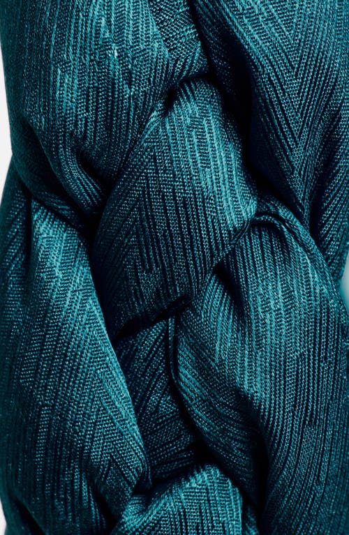Tasha Braided Headband In Teal