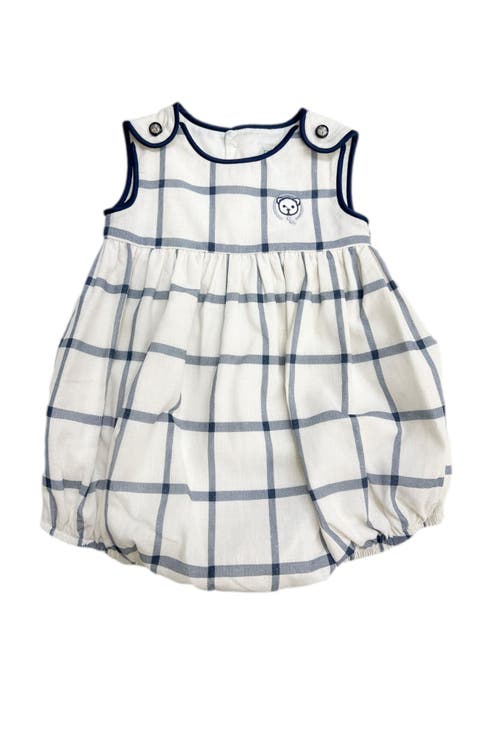 Checkered Linen Baby Boy Romper (Baby)