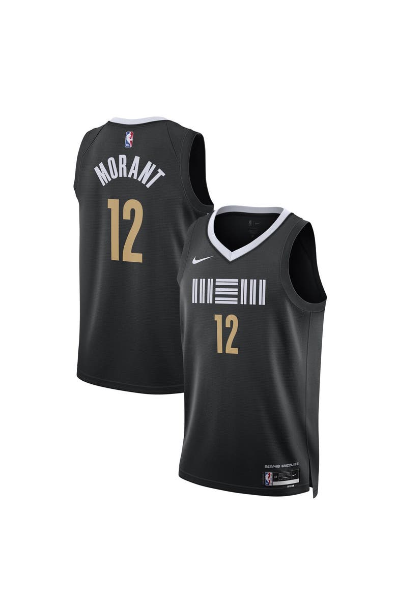 Nike Unisex Nike Ja Morant Black Memphis Grizzlies 2023/24 Swingman Jersey - City Edition, Main, color, 
