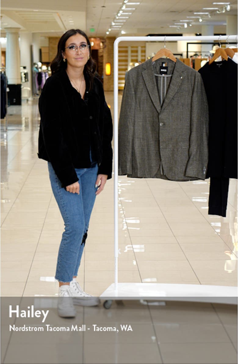 Hanry Slim Fit Solid Linen & Virgin Wool Sport Coat, sales video thumbnail