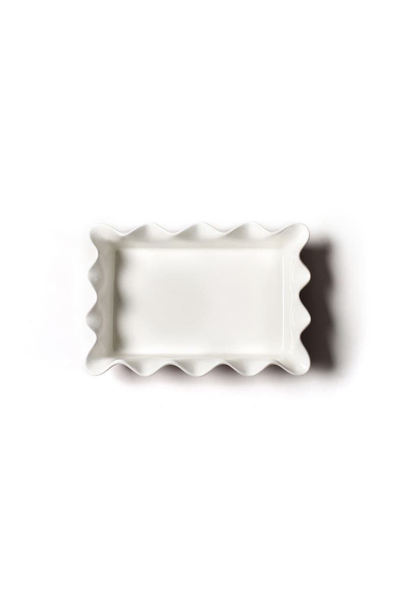 Red Stripe 13 Ruffle Casserole, Alternate, color, Red