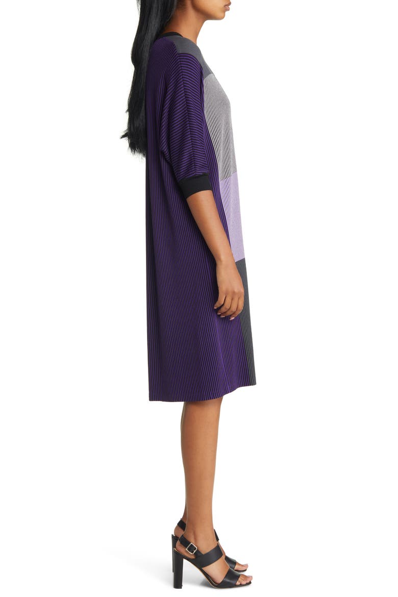 Stripe Colorblock Dress, Alternate, color, VALIENT PRPL GRNT STRLNG BLK