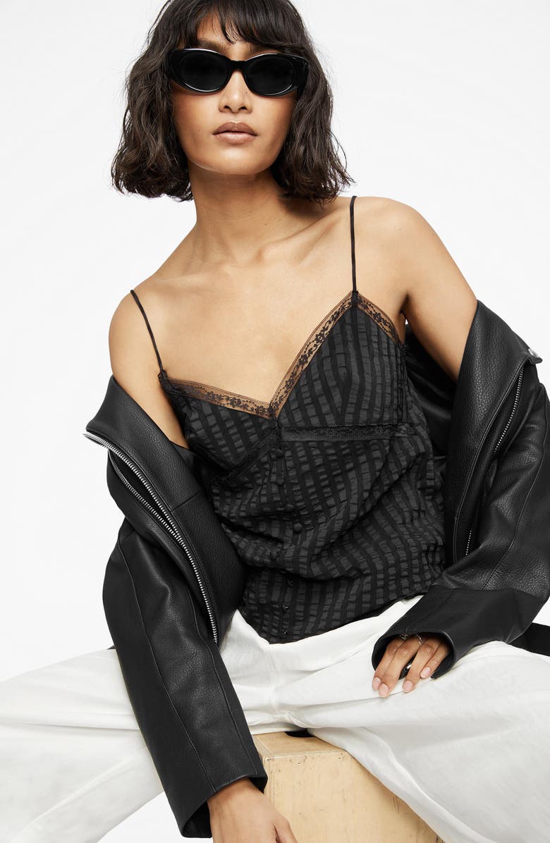 ANINE BING Nadine Silk Blend Camisole, Alternate, color, 