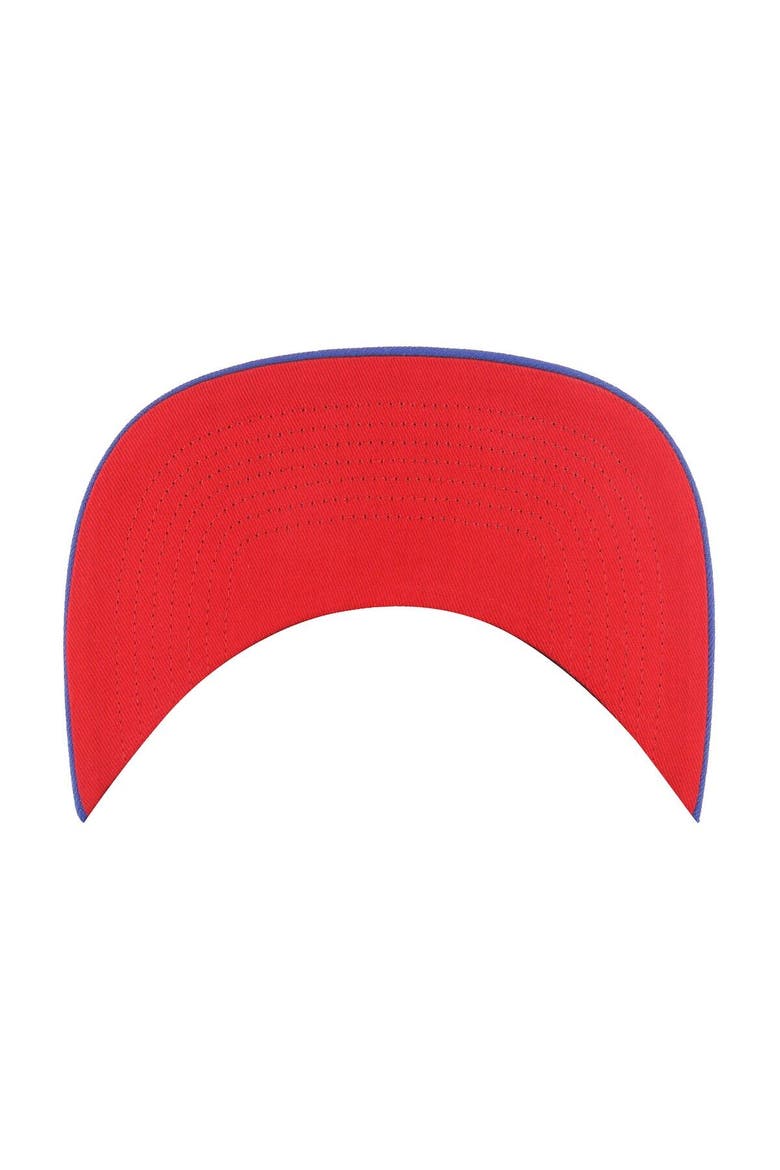 Men's '47  Royal Philadelphia 76ers Sure Shot Captain Snapback Hat, Alternate, color, Royal