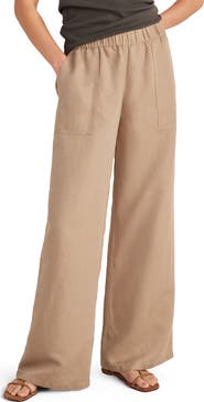 Haven Well Within Linen Blend Dobby Wide Leg Pants