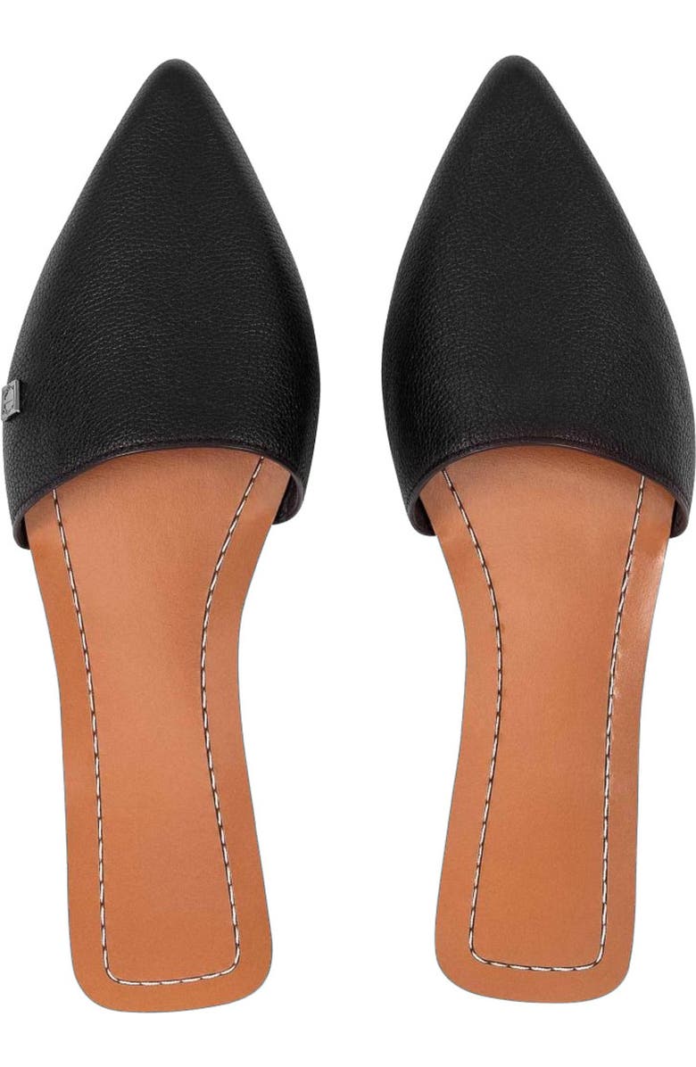 Togas Grace Women's Leather Slippers, Alternate, color, Black