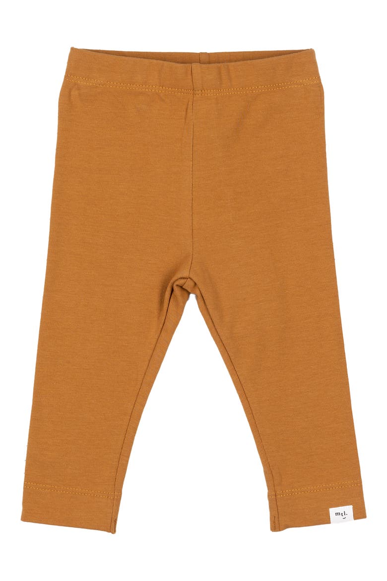 Stretch Organic Cotton Knit Leggings, Main, color, GOLD