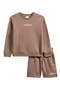 Kids' Fleece Pullover Sweater & Shorts Set