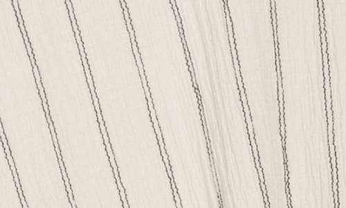 Caslon ® Stripe Twist Front Textured Button-up Top