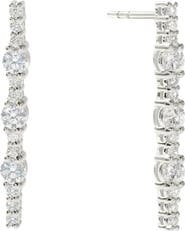 LANA Diamond Linear Drop Earrings