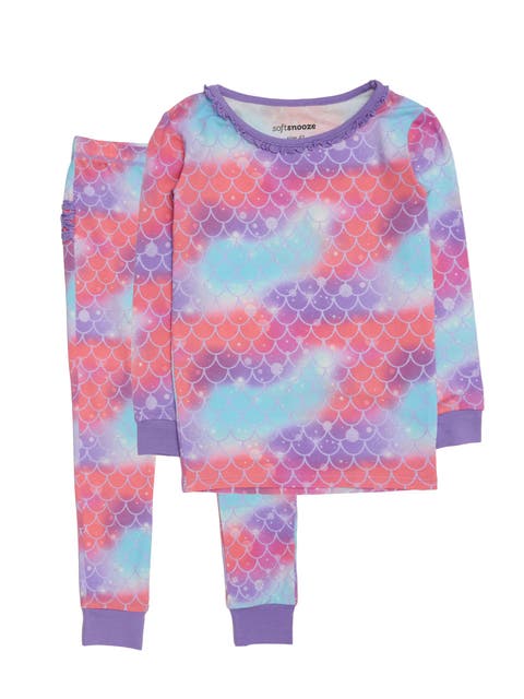 Toddler Girls Modal Blend Ruffle Long Sleeve Pajama Set, Signature Rear Ruffles