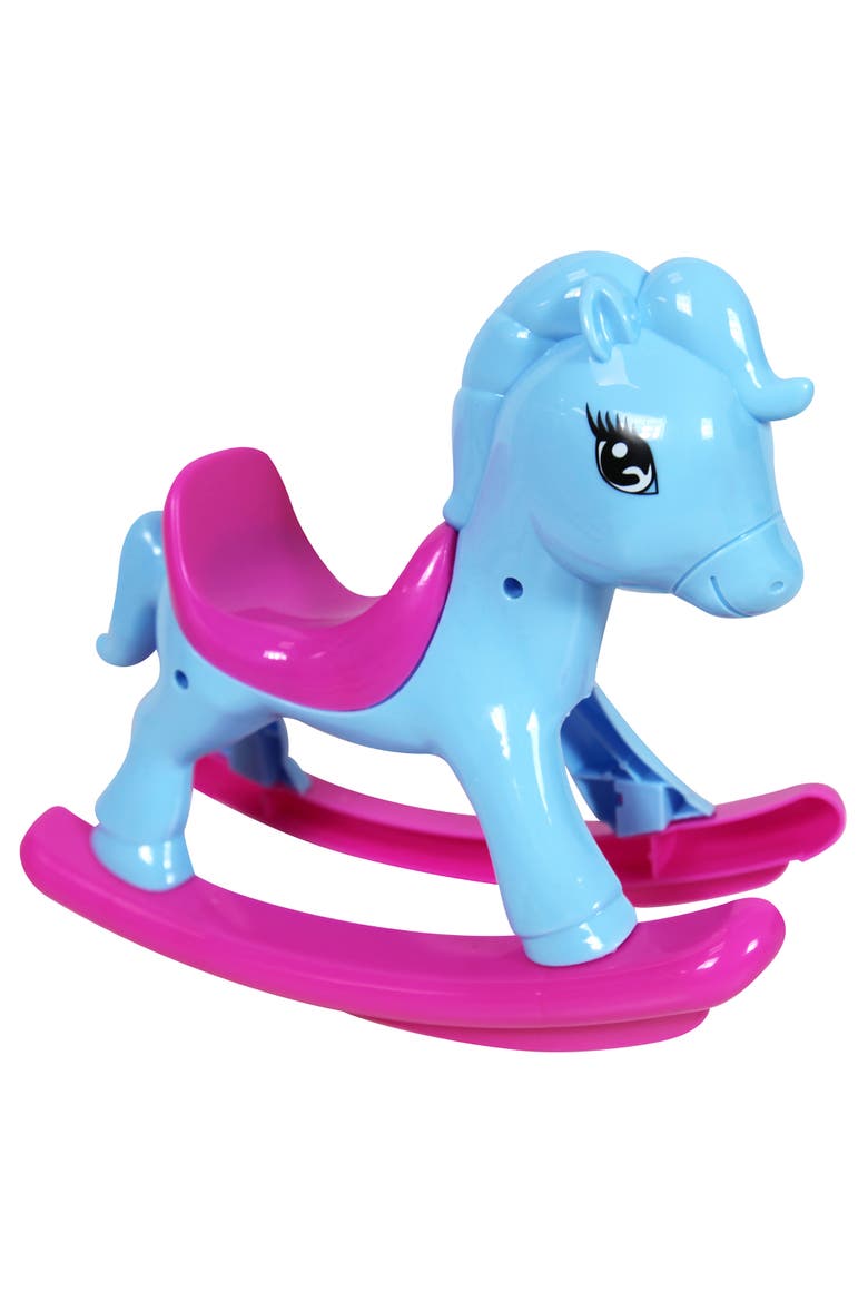8'' Baby Doll Set with Scooter, Pushchair, Rocker & Highchair Playset, Alternate, color, Multicolored