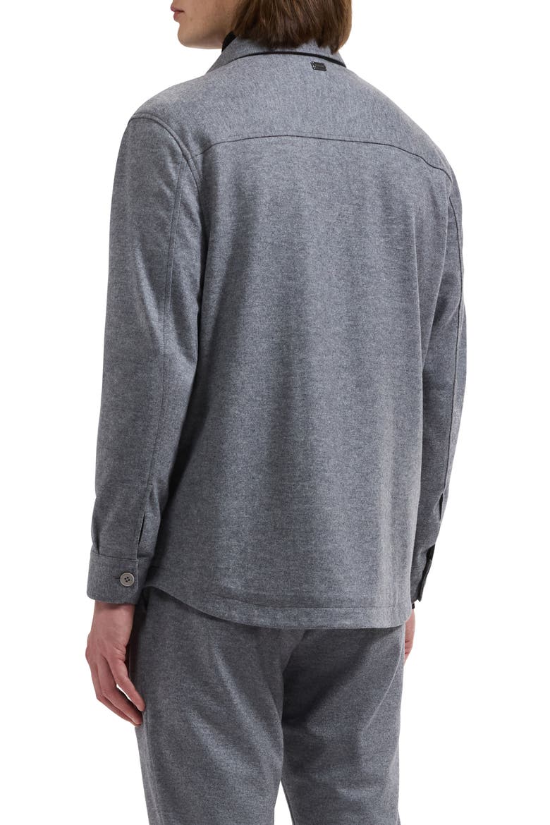 Wool Blend Shirt Jacket, Alternate, color, CEMENT