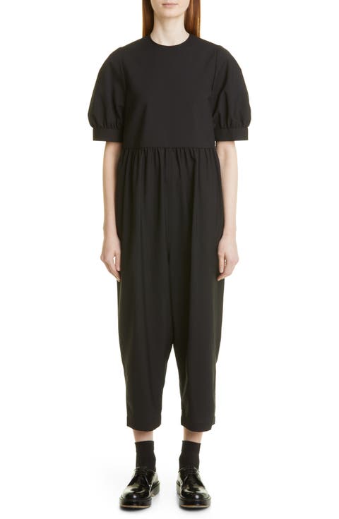 Yarn Dyed Short Sleeve Jumpsuit